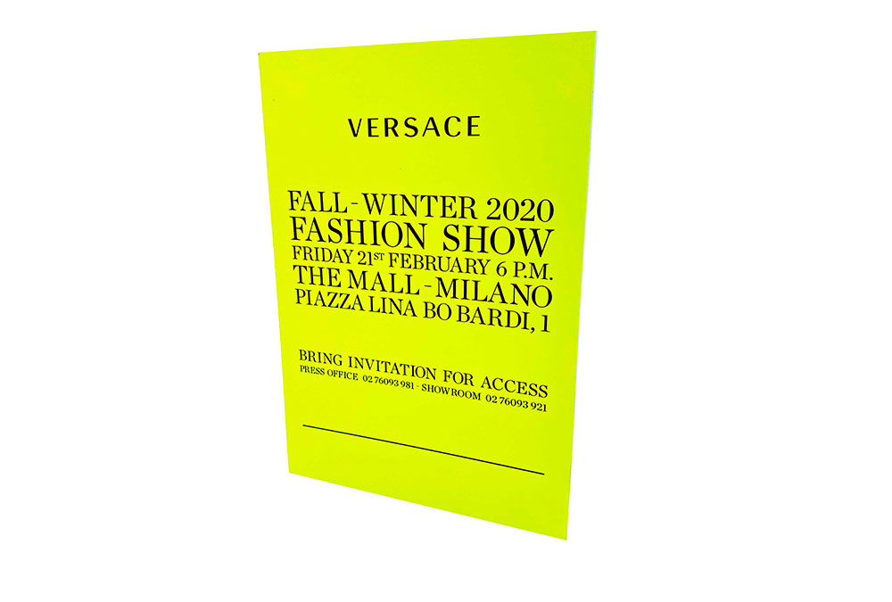 Invito Versace Fall Winter 20