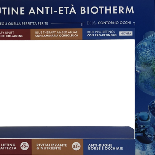 Pancarte Cartelli Vetrine Biotherm